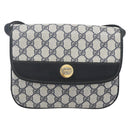 GUCCI GG Supreme Shoulder Bag PVC Red Gold Auth 156158-2