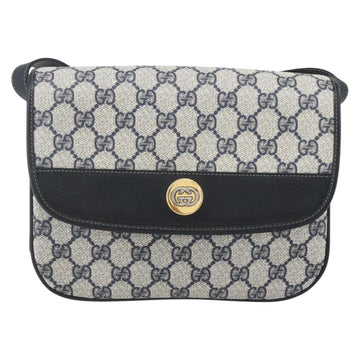 GUCCI GG Supreme Shoulder Bag PVC Red Gold Auth 156158 - 0