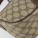 GUCCI GG Supreme Web Sherry Line Bag PVC Beige Gold 89 02 032 Auth 156159-11