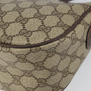 GUCCI GG Supreme Web Sherry Line Bag PVC Beige Gold 89 02 032 Auth 156159-12