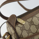 GUCCI GG Supreme Web Sherry Line Bag PVC Beige Gold 89 02 032 Auth 156159-15