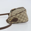 GUCCI GG Supreme Web Sherry Line Bag PVC Beige Gold 89 02 032 Auth 156159-5