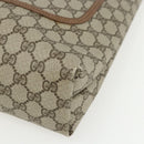 GUCCI GG Supreme Web Sherry Line Tote Bag PVC Beige Red 39 02 003 Auth 156160-10