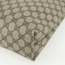 GUCCI GG Supreme Web Sherry Line Tote Bag PVC Beige Red 39 02 003 Auth 156160-12