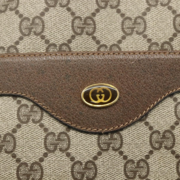 GUCCI GG Supreme Web Sherry Line Tote Bag PVC Beige Red 39 02 003 Auth 156160