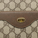 GUCCI GG Supreme Web Sherry Line Tote Bag PVC Beige Red 39 02 003 Auth 156160A-17