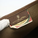 GUCCI GG Supreme Web Sherry Line Tote Bag PVC Beige Red 39 02 003 Auth 156160-15