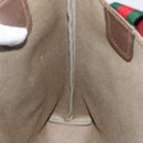 GUCCI GG Supreme Web Sherry Line Tote Bag PVC Beige Red 39 02 003 Auth 156160-18