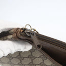 GUCCI GG Supreme Web Sherry Line Bag PVC Beige Gold 39 02 026 Auth 156161-10