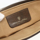 GUCCI GG Supreme Web Sherry Line Bag PVC Beige Gold 39 02 026 Auth 156161-17