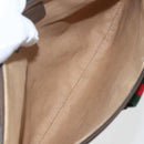 GUCCI GG Supreme Web Sherry Line Bag PVC Beige Gold 39 02 026 Auth 156161-11