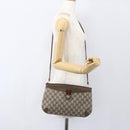 GUCCI GG Supreme Web Sherry Line Bag PVC Beige Gold 39 02 026 Auth 156161-22