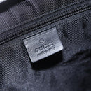 GUCCI GG Canvas Tote Bag Black Silver 019 0401 Auth 156162-19