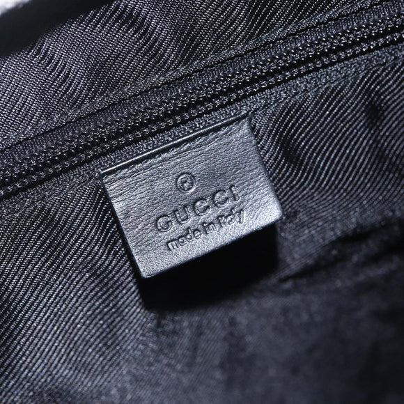 GUCCI GG Canvas Tote Bag Black Silver 019 0401 Auth 156162