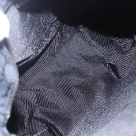 GUCCI GG Canvas Tote Bag Black Silver 019 0401 Auth 156162