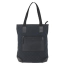 GUCCI GG Canvas Tote Bag Black Silver 019 0401 Auth 156162-13
