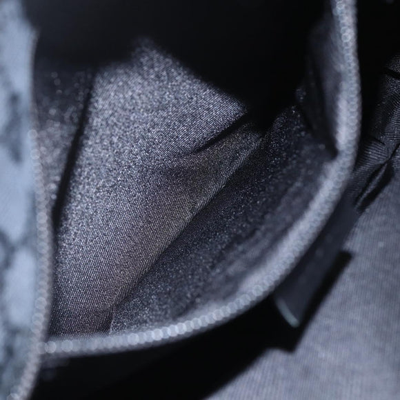 GUCCI GG Canvas Tote Bag Black Silver 019 0401 Auth 156162