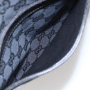 GUCCI GG Canvas Tote Bag Black Silver 019 0401 Auth 156162-24