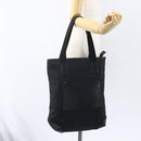 GUCCI GG Canvas Tote Bag Black Silver 019 0401 Auth 156162-25