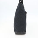 GUCCI GG Canvas Tote Bag Black Silver 019 0401 Auth 156162-3
