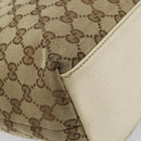 GUCCI GG Canvas Tote Bag Beige Gold 153009 Auth 156163-13