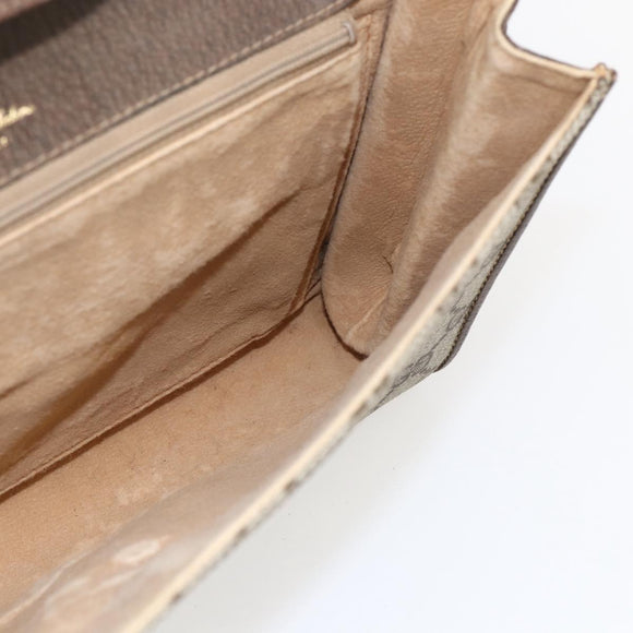 GUCCI GG Supreme Shoulder Bag PVC Beige Gold 904 02 050 Auth 156165