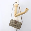 GUCCI GG Supreme Shoulder Bag PVC Beige Gold 904 02 050 Auth 156165-22