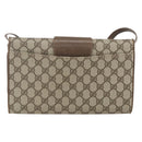 GUCCI GG Supreme Shoulder Bag PVC Beige Gold 904 02 050 Auth 156165-3