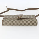GUCCI GG Supreme Shoulder Bag PVC Beige Gold 904 02 050 Auth 156165-9