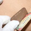 GUCCI GG Supreme Web Sherry Line Clutch Bag PVC Beige Gold 89 01 031 Auth 156166-12