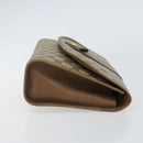 GUCCI GG Supreme Web Sherry Line Clutch Bag PVC Beige Gold 89 01 031 Auth 156166-3