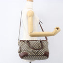 GUCCI Diamante Sukey Hand Bag Canvas 2way Beige Gold 247902 Auth 156167-25