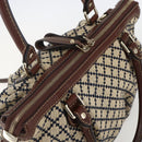 GUCCI Diamante Sukey Hand Bag Canvas 2way Beige Gold 247902 Auth 156167-6
