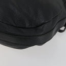 GUCCI Bamboo Chain Shoulder Bag Leather 2way Black Silver 232940 Auth 156168-16