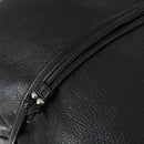 GUCCI Bamboo Chain Shoulder Bag Leather 2way Black Silver 232940 Auth 156168-19