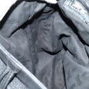 GUCCI Bamboo Chain Shoulder Bag Leather 2way Black Silver 232940 Auth 156168-20