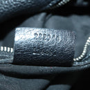 GUCCI Bamboo Chain Shoulder Bag Leather 2way Black Silver 232940 Auth 156168-12