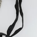 GUCCI Bamboo Chain Shoulder Bag Leather 2way Black Silver 232940 Auth 156168-14