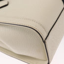 GUCCI Sherry Line Ophidia Hand Bag Leather 2way White Gold 547551 Auth 156169-14