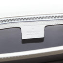GUCCI Bambus Schultertasche Leder Weiß Silber 370817 Auth 156171-18