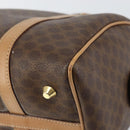 CELINE Macadam Canvas Shoulder Bag PVC Leather Brown Gold Auth 156172-15