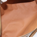 CELINE Macadam Canvas Shoulder Bag PVC Leather Brown Gold Auth 156172-10