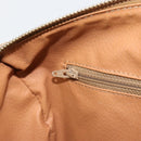 CELINE Macadam Canvas Shoulder Bag PVC Leather Brown Gold Auth 156172-21