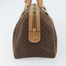 CELINE Macadam Canvas Shoulder Bag PVC Leather Brown Gold Auth 156172-3