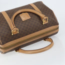 CELINE Macadam Canvas Shoulder Bag PVC Leather Brown Gold Auth 156172-6