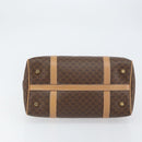 CELINE Macadam Canvas Shoulder Bag PVC Leather Brown Gold Auth 156172-5