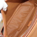 CELINE Macadam Canvas Hand Bag PVC 2way Beige Gold Auth 156173V-21