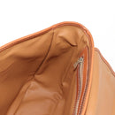 CELINE Macadam Canvas Hand Bag PVC 2way Beige Gold Auth 156173V-22