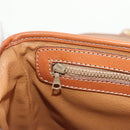 CELINE Macadam Canvas Hand Bag PVC 2way Beige Gold Auth 156173V-24