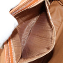 CELINE Macadam Canvas Hand Bag PVC 2way Beige Gold Auth 156173V-25